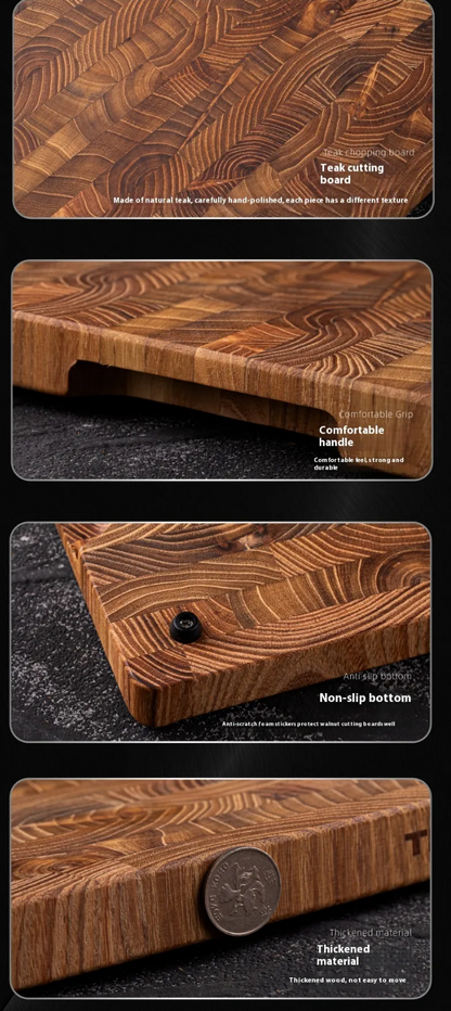 Teak Wood Cutting Board – End Grain, 2 Sizes
